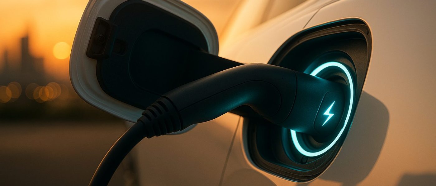 רכב חשמלי בטעינה